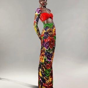 Custom bodycon cut out dress